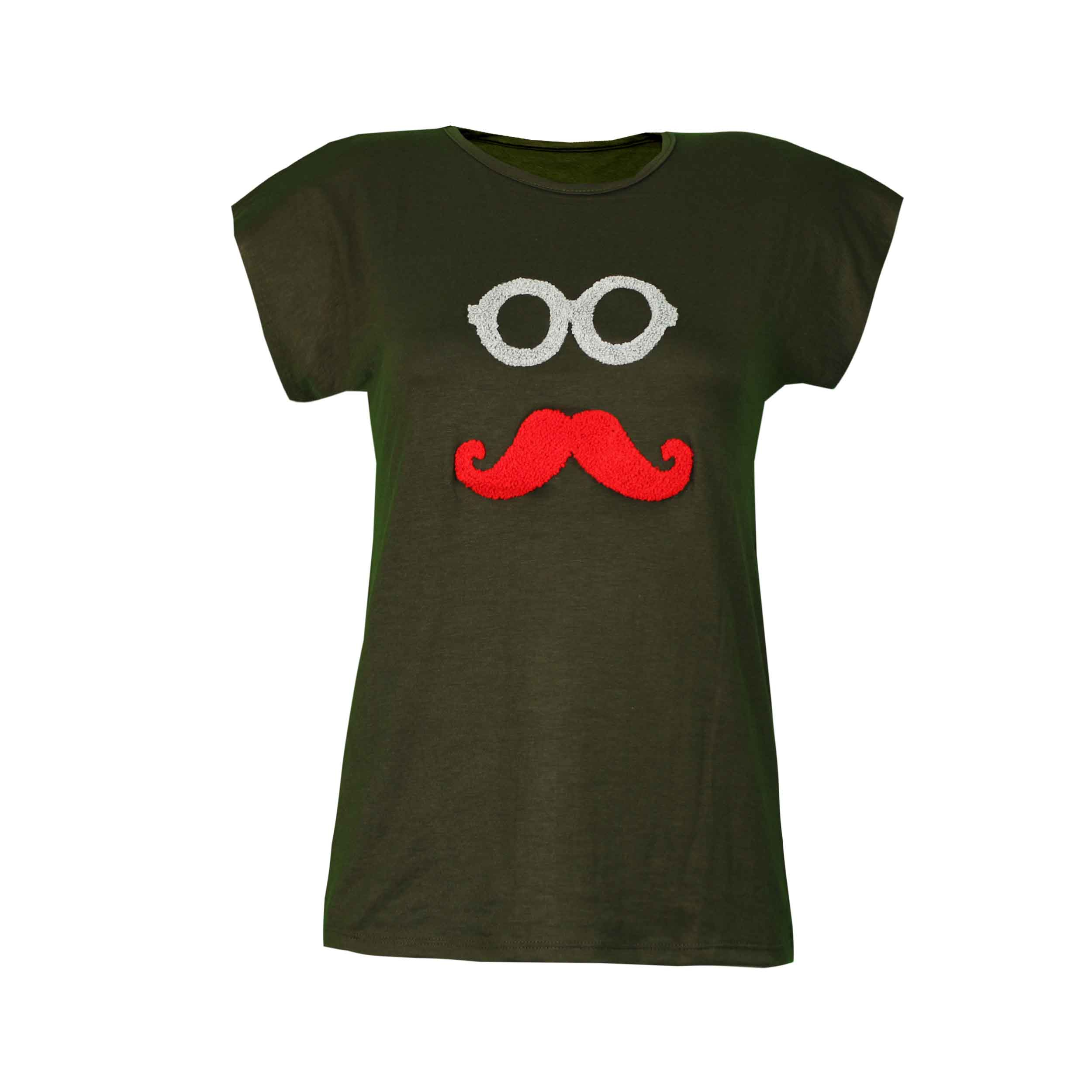 تی شرت آستین کوتاه زنانه مدل سیبیل 15