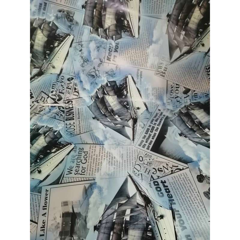 کاغذ کادو مدل کشتی