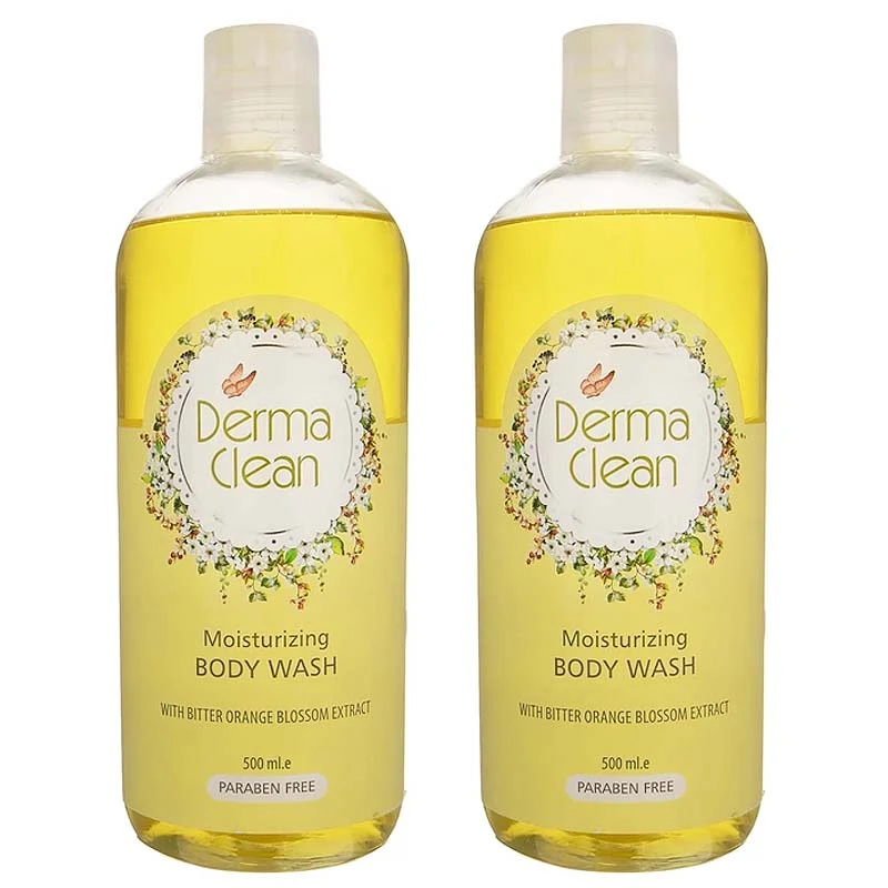 شامپو بدن درماکلین مدل Bitter Orange2 حجم 500 میلی لیتر مجموعه 2 عددی