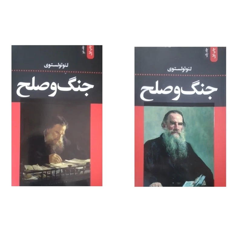 کتاب جنگ و صلح اثر لئو تولستوی ترجمه احمد بانپور انتشارات ضامن آهو 2 جلدی