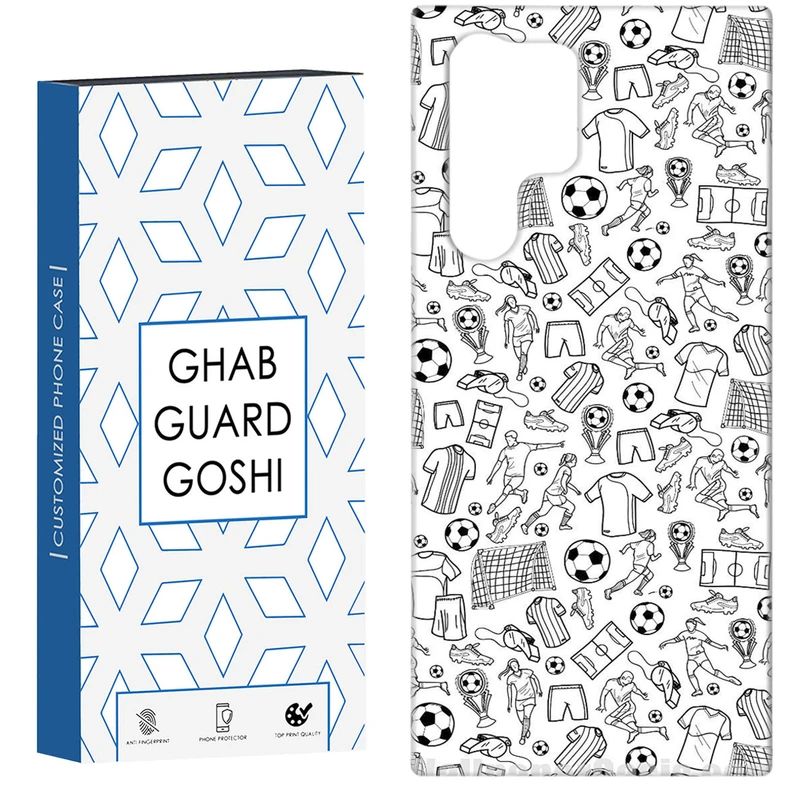 کاور قاب گارد گوشی طرح فوتبال کد Dimo-118 مناسب برای گوشی موبایل سامسونگ Galaxy S22 ULTRA