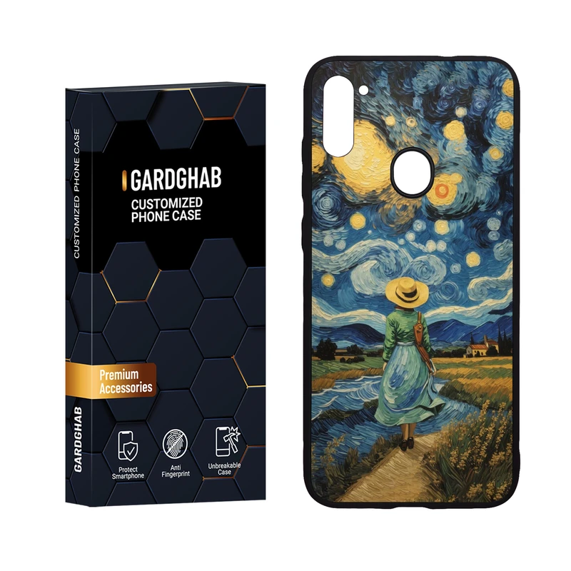  کاور گارد قاب مدل پشت گلس هنری مناسب برای گوشی موبایل سامسونگ Galaxy A11 / M11