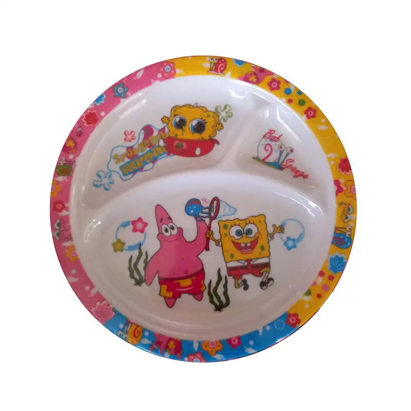 بشقاب کودک مدل باب اسفنجی کد 12