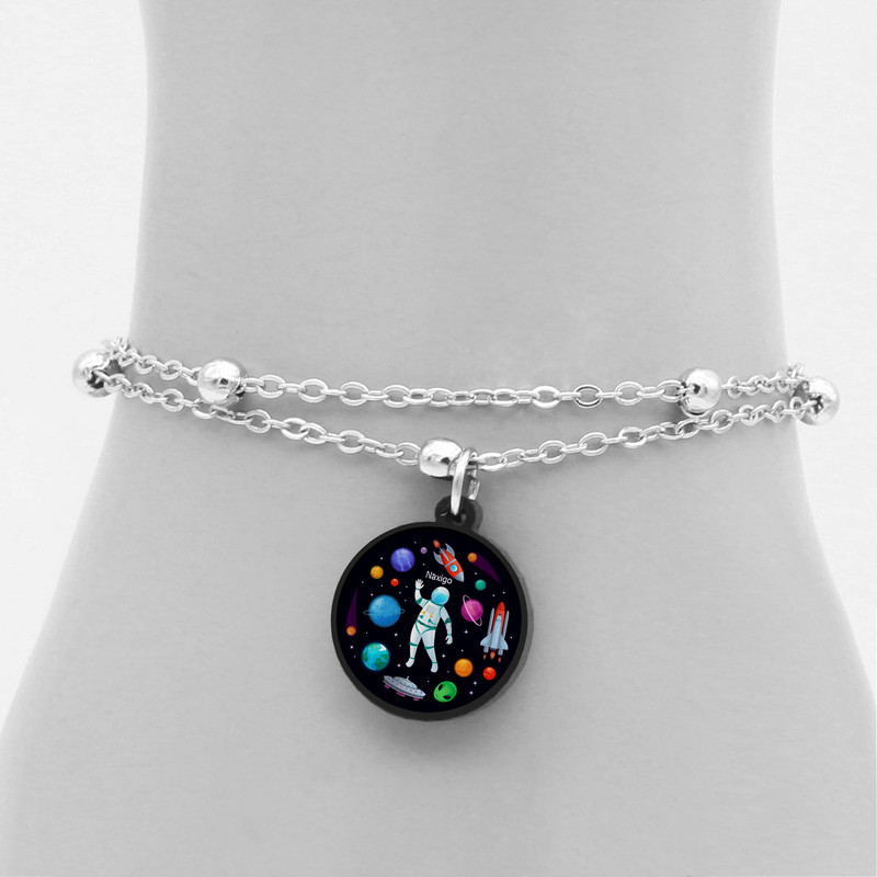 پابند زنانه ناکسیگو مدل شب تاب طرح فضانوردی کد LB7428