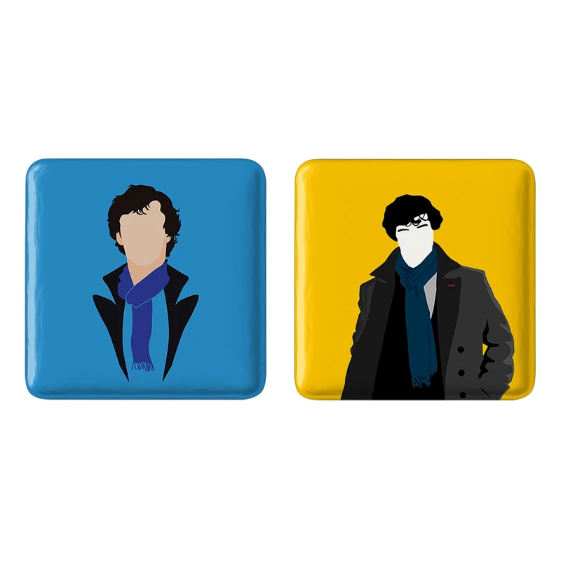 مگنت خندالو طرح شرلوک هولمز کد 1015710162 مجموعه 2 عددی