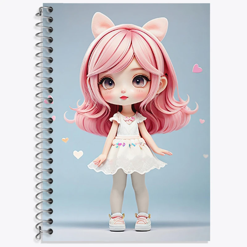 دفتر لغت 50 برگ خندالو طرح دخترانه (Girlish) کد 36885