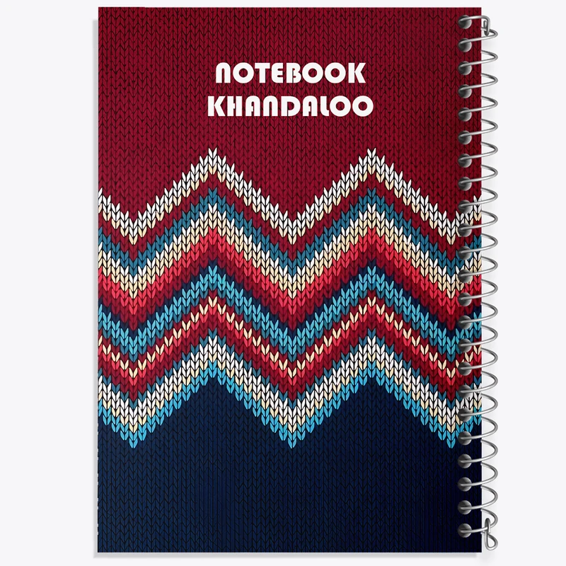 دفتر مشق 50 برگ خندالو طرح بافتنی کد N4752