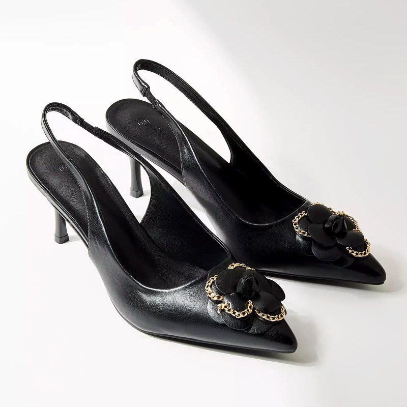 کفش زنانه مکس مدل Floral Accent Slip-On with Stiletto Heels