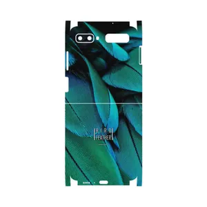MAHOOT Green Feather-FullSkin Cover Sticker for Samsung Galaxy Z Flip