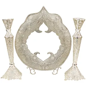 آینه و شمعدان ملیله کاری کد 304030