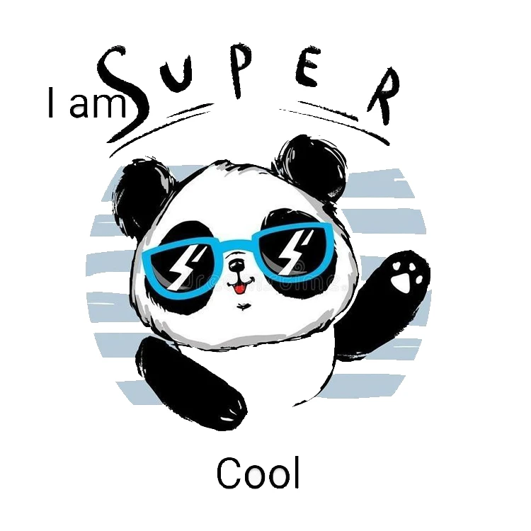 استیکر پارچه و لباس پاد آفرین مدل پاندا کد 343