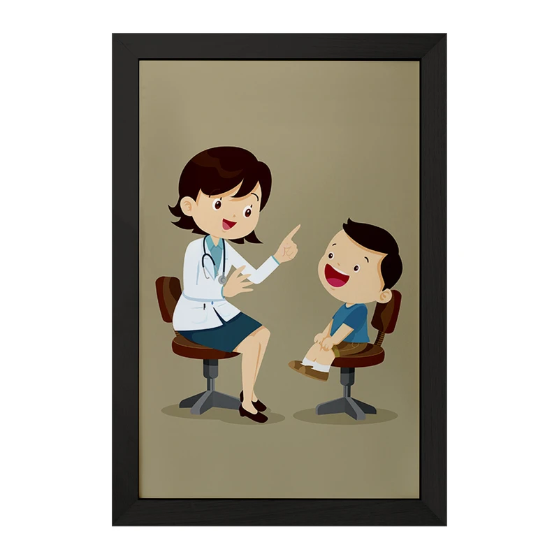 تابلو خندالو مدل پزشک و پرستار کودکانه کد 36495