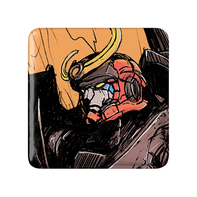 پیکسل خندالو طرح انیمه گورن لاگان مدل مربعی کد 32284