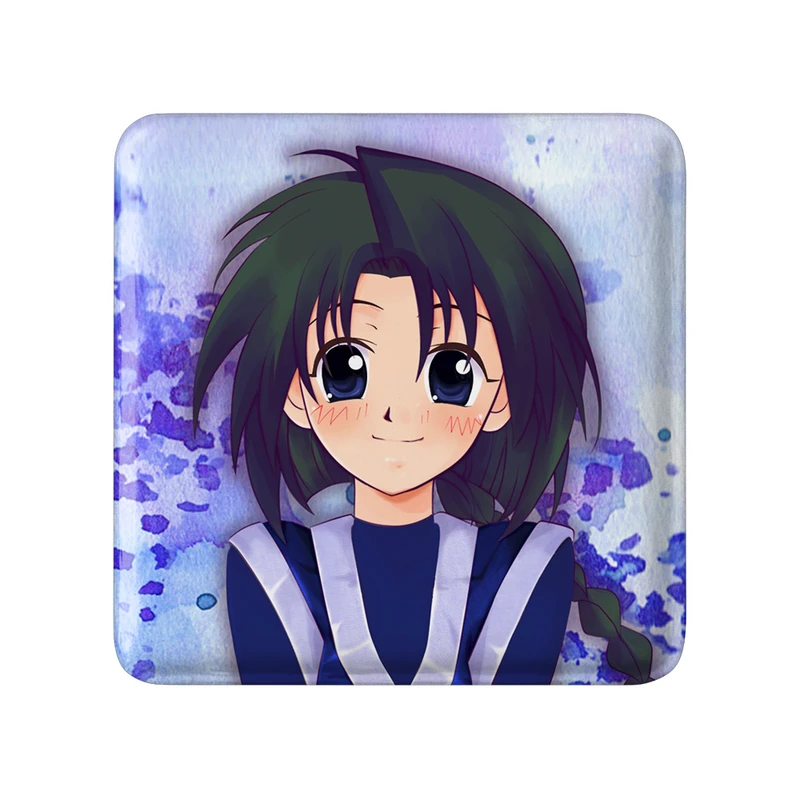 پیکسل خندالو طرح میسائو انیمه رورونی کنشین مدل مربعی کد 34879