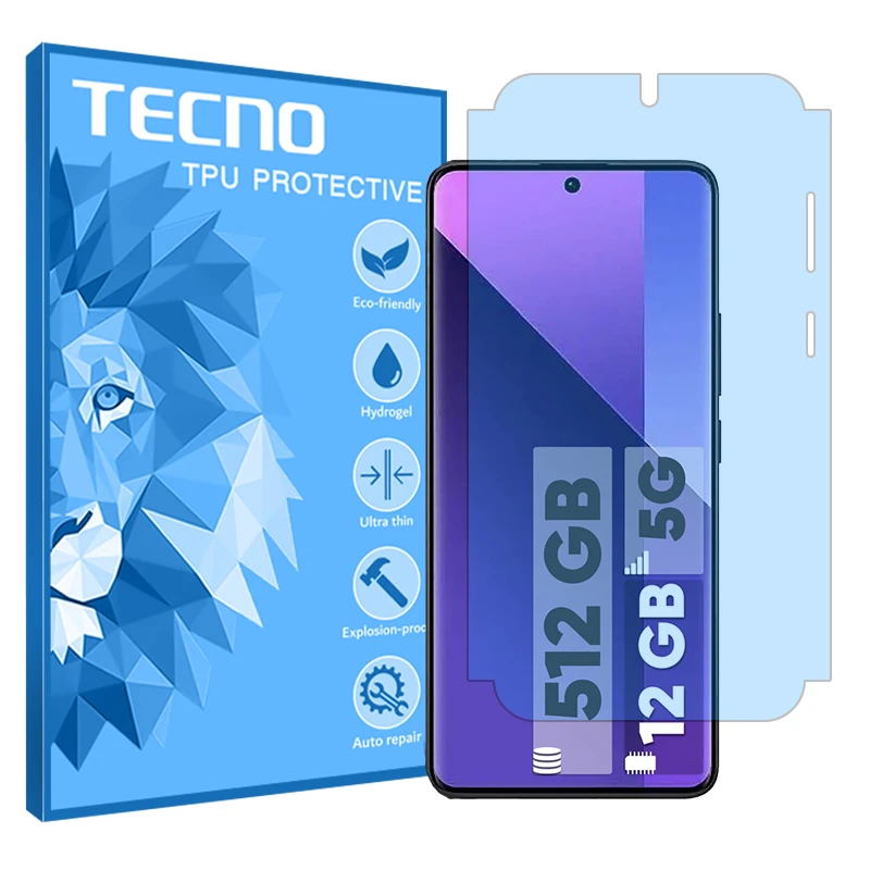 محافظ صفحه نمایش مات آنتی بلو تکنو مدل Resistant مناسب برای گوشی موبایل شیائومی Redmi Note 13 Pro Plus