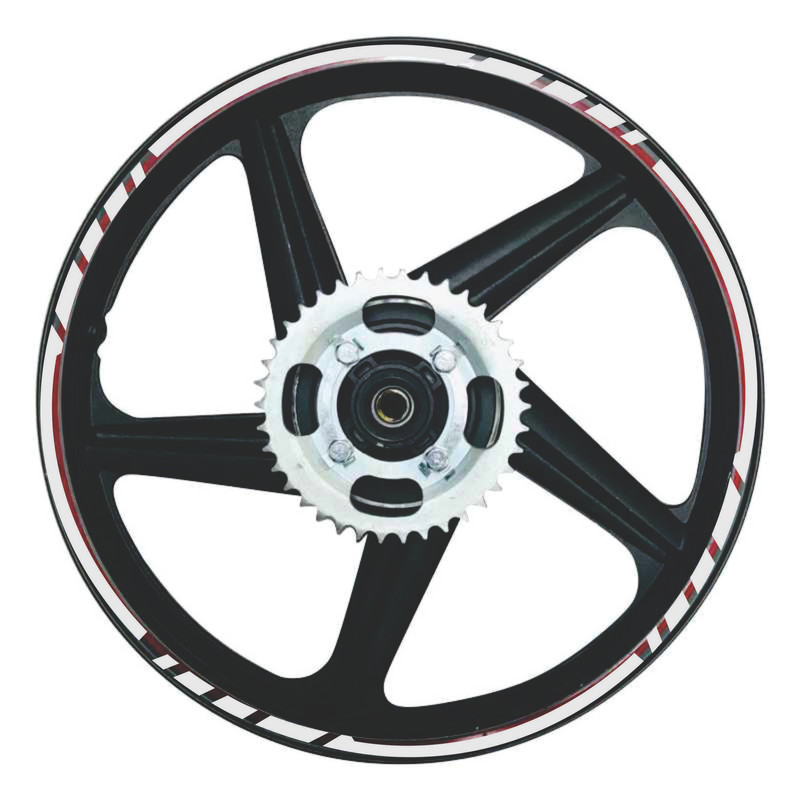 برچسب رینگ موتورسیکلت لیزارد مدل رفلکتیو طرح Benelli کد LZD-1057 بسته 12 عددی