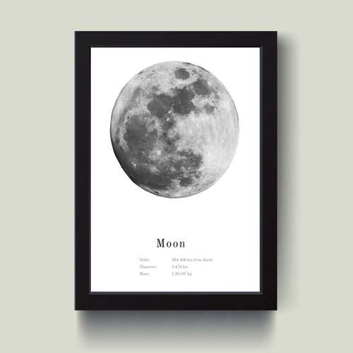 تابلو مدل مینیمال Moon ماه کد m50127