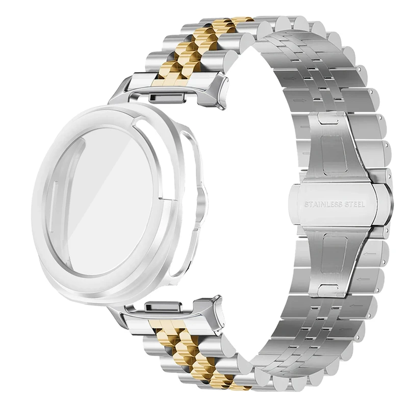 بند اسپریگ مدل 5Bead SL-DualC W8 مناسب برای ساعت هوشمند سامسونگ Galaxy Watch 8 Classic 46mm به همراه کاور
