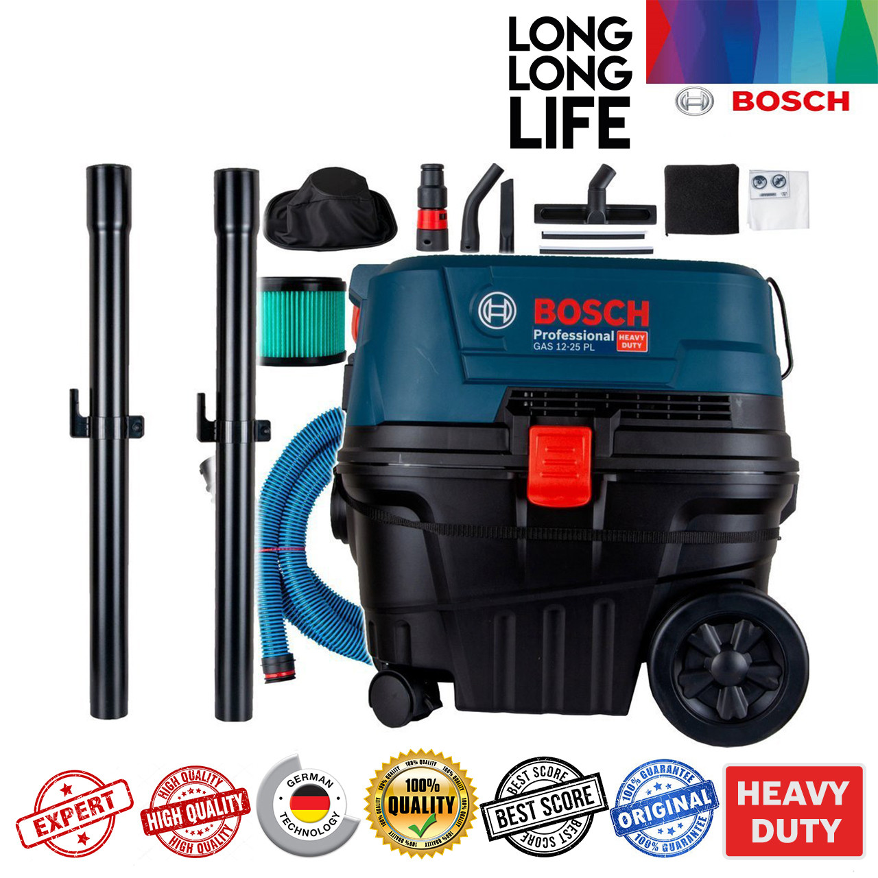 دستگاه دمنده و مکنده تر و خشک بوش مدل GAS 12-25 PL Professional