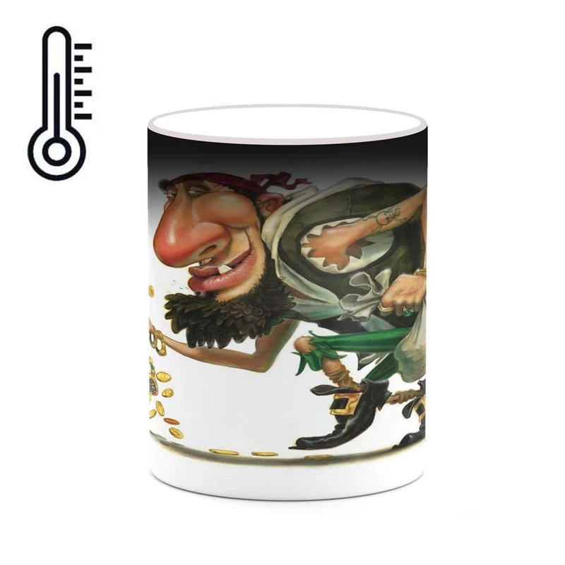 ماگ حرارتی کاکتی مدل نقاشی کارتونی کد mgh18768