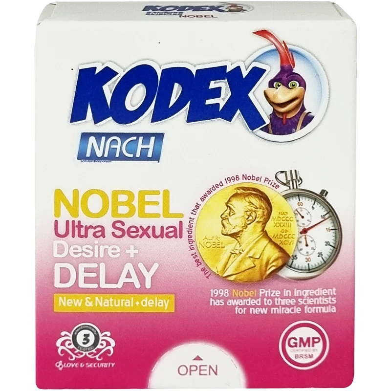 کاندوم ناچ کدکس مدل Nobel بسته 3 عددی