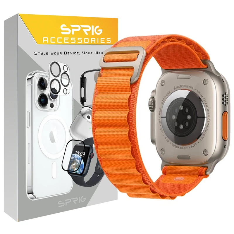 بند اسپریگ مدل Loop Alpine مناسب برای ساعت هوشمند بلک تایم MG 88 Ultra