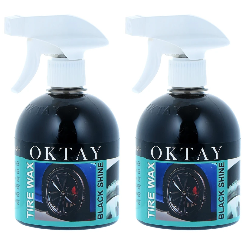 اسپری واکس لاستیک براق کننده اکتای مدل شاینر حجم 550 میلی لیتر بسته 2 عددی