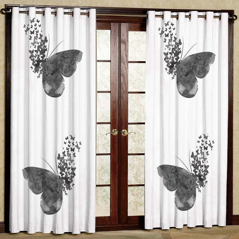 پرده مدل پروانه هازان پانچی کد 1085 سایز 140x200 سانتی متر