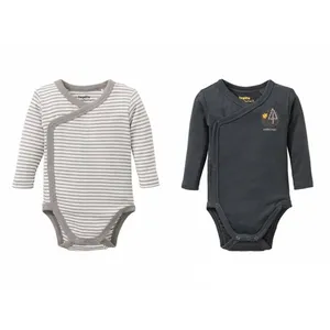 بادی آستین بلند نوزادی لوپیلو مدل 9378 مجموعه 2 عددی