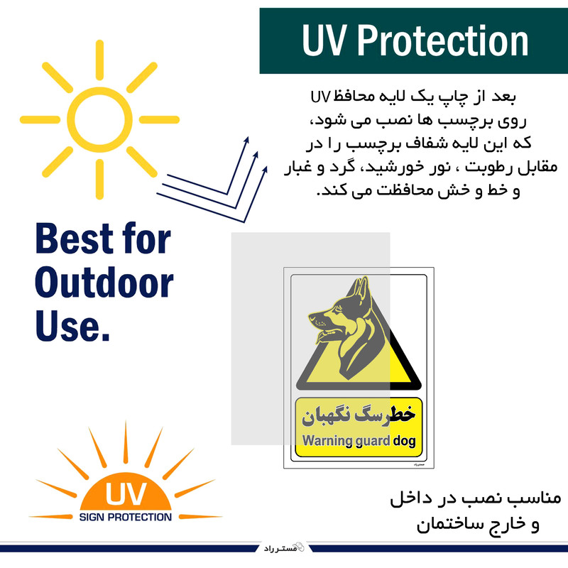 برچسب ایمنی مستر راد طرح خطر سگ نگهبان مدل HSE-OSHA-078 برچسب ایمنی مستر راد طرح خطر سگ نگهبان مدل HSE-OSHA-078