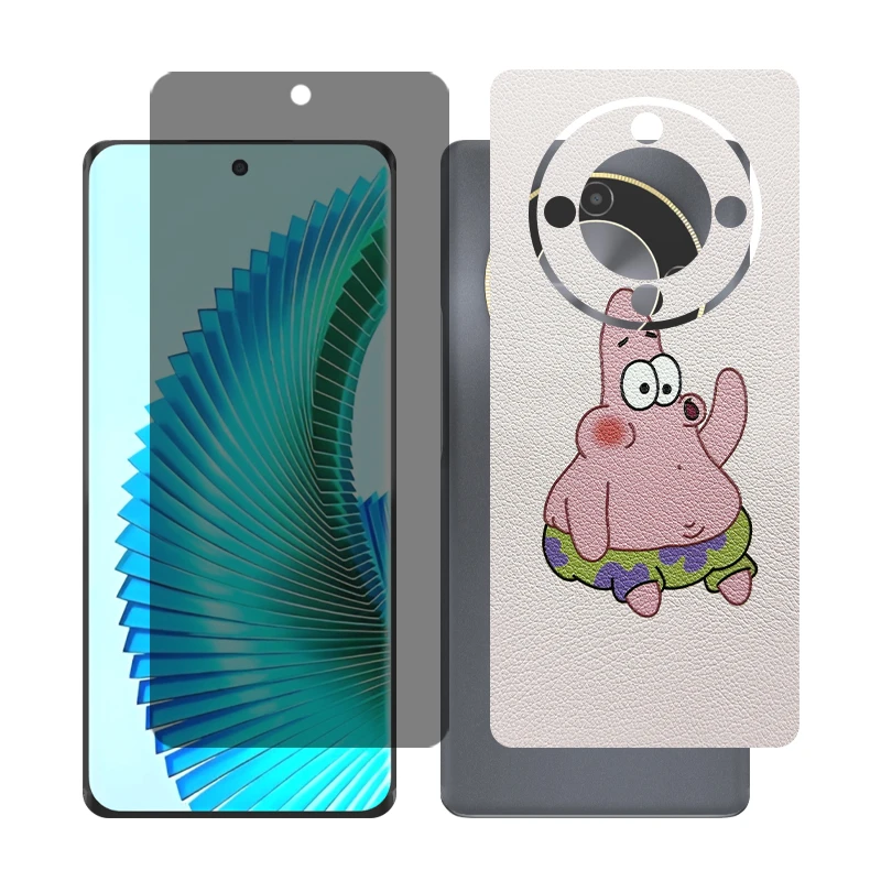 محافظ صفحه نمایش حریم شخصی گلس مدل Together مناسب برای گوشی موبایل آنر X9b به همراه برچسب پوششی پشت گوشی