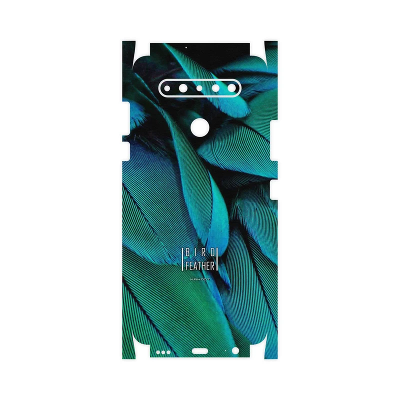 برچسب پوششی ماهوت مدل Green Feather-FullSkin مناسب برای گوشی موبایل ال جی K51s