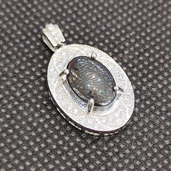 آویز گردنبند نقره زنانه مدل حدید صینی کد 250