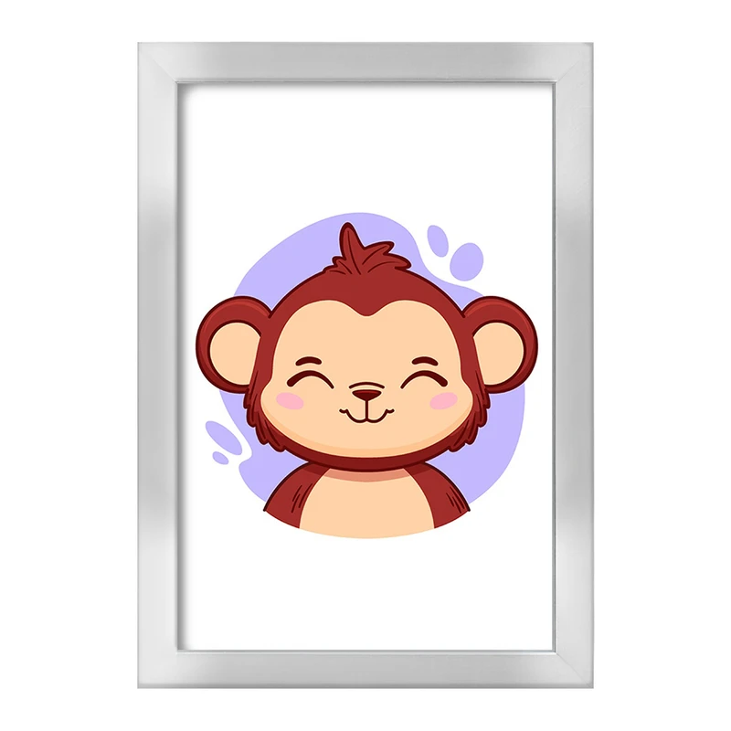 تابلو خندالو طرح میمون حیوانات بامزه کد 37136