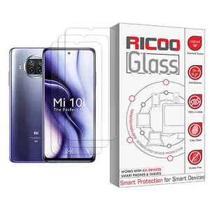 Ricoo Glass MIX003 Screen Protector For Xiaomi Mi 10i 5G Pack Of 3