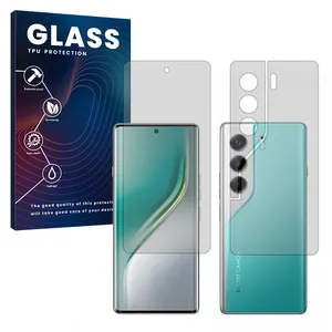 Glass Resistant model transparent screen protector suitable for Tecno Camon 40 Pro mobile phone along with the back protector