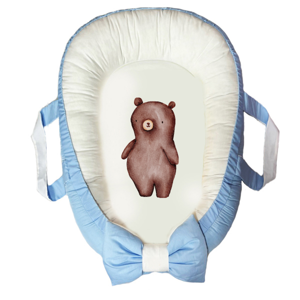 سرویس خواب سه تکه نوزاد مدل گارد محافظ دار طرح تدی کد 030