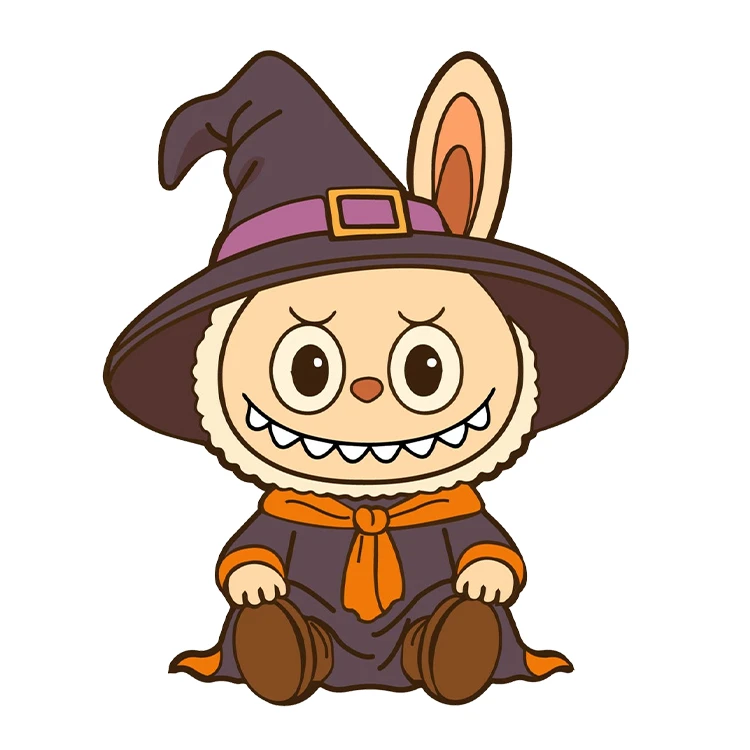 استیکر پارچه و لباس پاد آفرین مدل عروسک لبوبو کد S2335