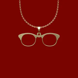 گردنبند طلا 18 عیار زنانه مدوپد مدل عینک کد Q2-1-1195