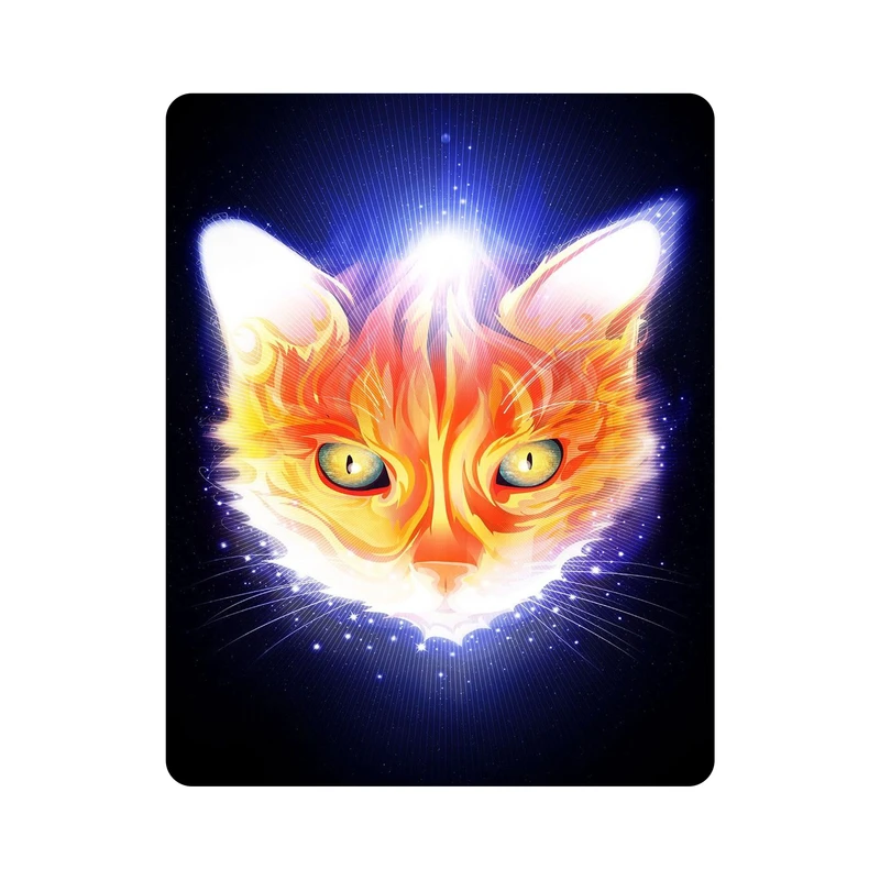 ماوس پد اطلس آبی طرح گربه مدل T1286