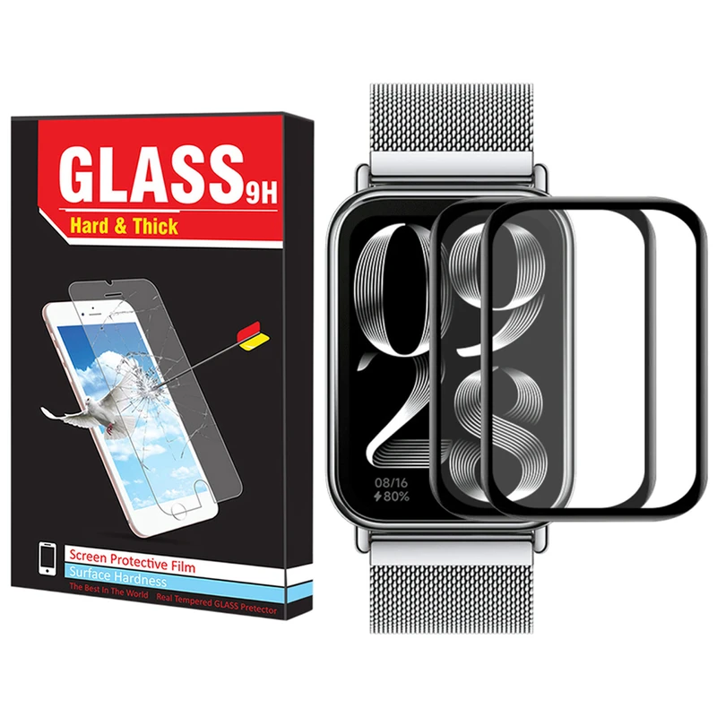 محافظ صفحه نمایش نانو هارد اند تیک مدل Pmma-HT مناسب برای ساعت هوشمند شیائومی Mi Band 8 Pro بسته دو عددی