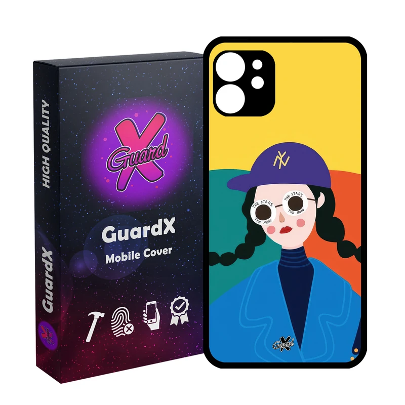 کاور گارد ایکس طرح Girl مدل Glass10629 مناسب برای گوشی موبایل اپل iPhone 11