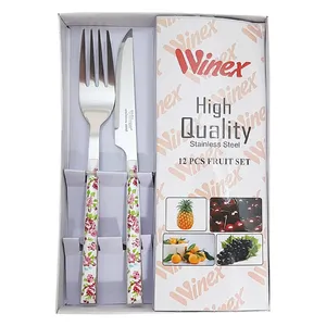 ست کارد و چنگال میوه خوری 12 پارچه وینکس کد Vin1