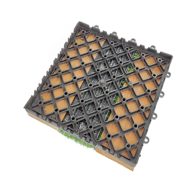 عکس شماره 7 : کفپوش مدل تایل ترمو چمن 3 ردیفه سایز 30x30 سانتی متر بسته 6 عددی