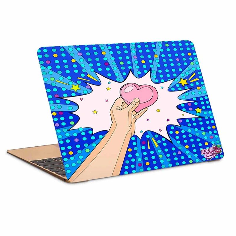 استیکر لپ تاپ طرح قلب کد P-01 مناسب برای لپ تاپ 15.6 اینچ
