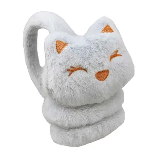 گوش گیر زمستانی بچگانه مدل هدفونی طرح گربه