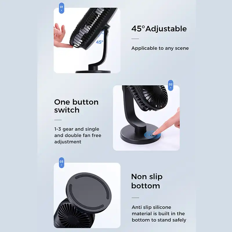 پنکه رومیزی جوی روم مدل Vertical Double Engine Fan