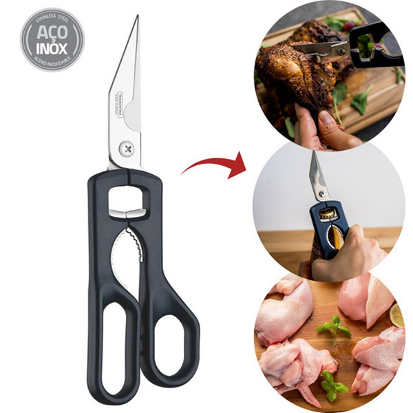 قیچی آشپزخانه چندمنظوره ترامونتینا مدل 25920119