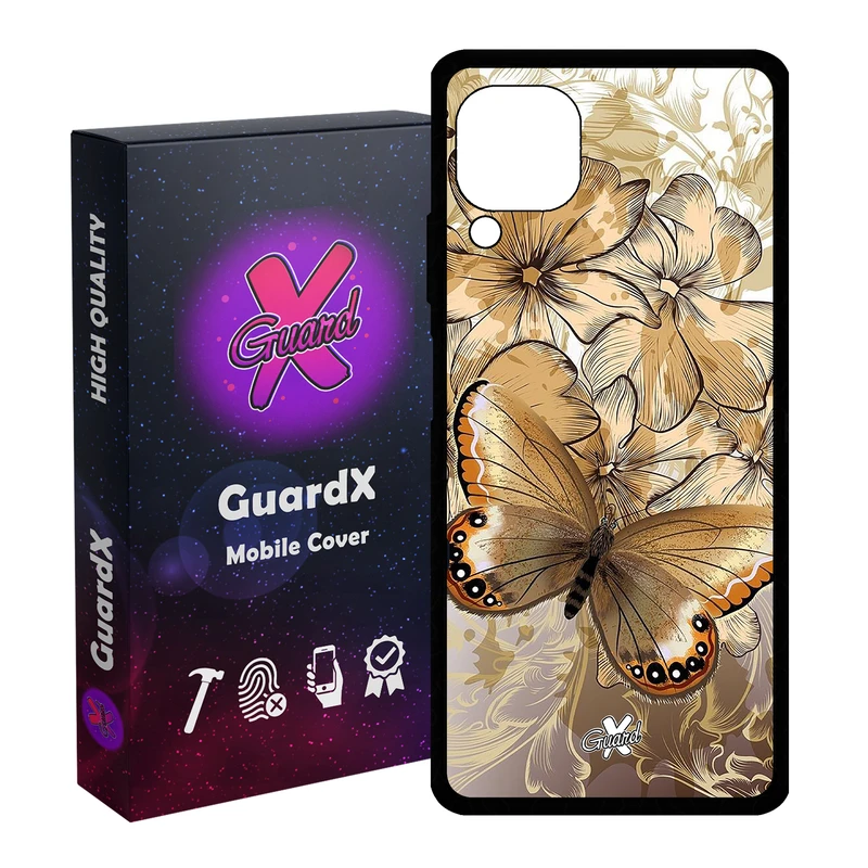 کاور گارد ایکس طرح پروانه مدل Glass10272 مناسب برای گوشی موبایل هوآوی Nova 7i / Nova 6 SE / P40 Lite