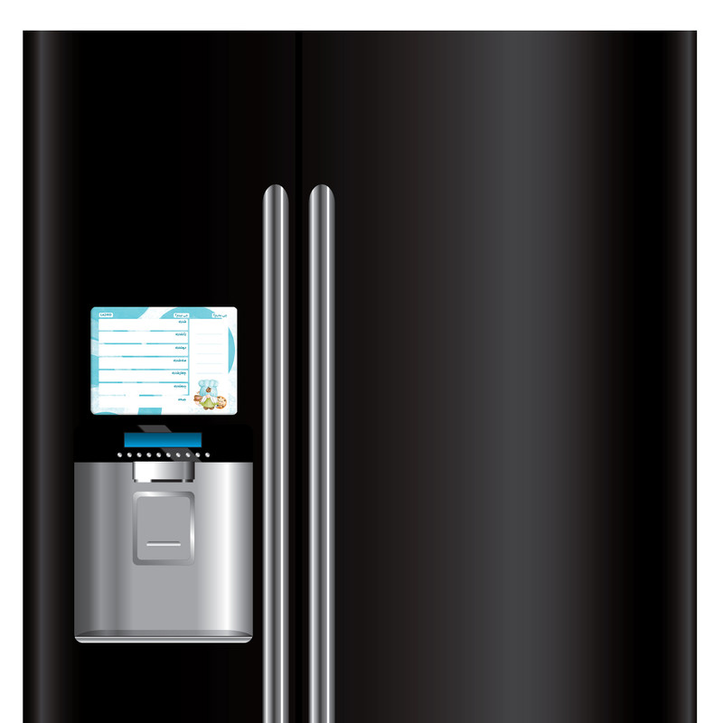 تخته وایت برد لاژید مدل برنامه ریزی غذایی سایز 14x18 سانتی متر